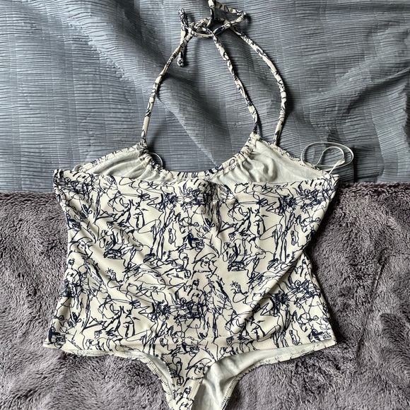 Open Edit Abstract Bodysuit - Picture 3 of 4